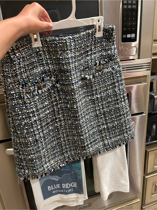 Ann Taylor Dresses & Skirts - Ann Taylor Tweed Mini Skirt in Blue-Multi